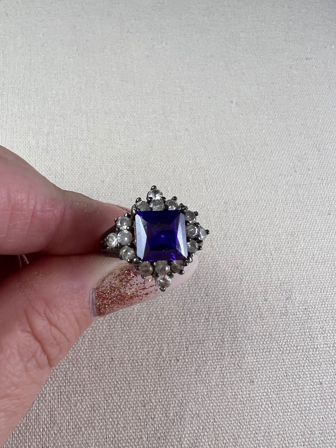 Vintage Sterling Silver Statement Ring/ Vintage Jewelry/ Vintage