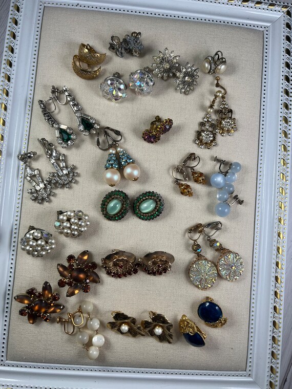 Vintage statement earrings lot Gem