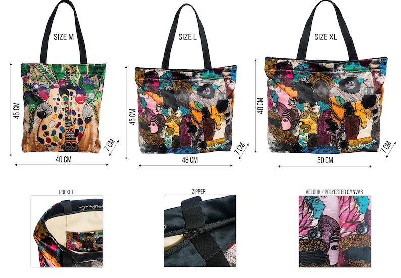 Tote bag canvas market bag vegan diaper bag