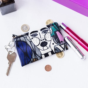 Blue and White pouch Key holder image 1