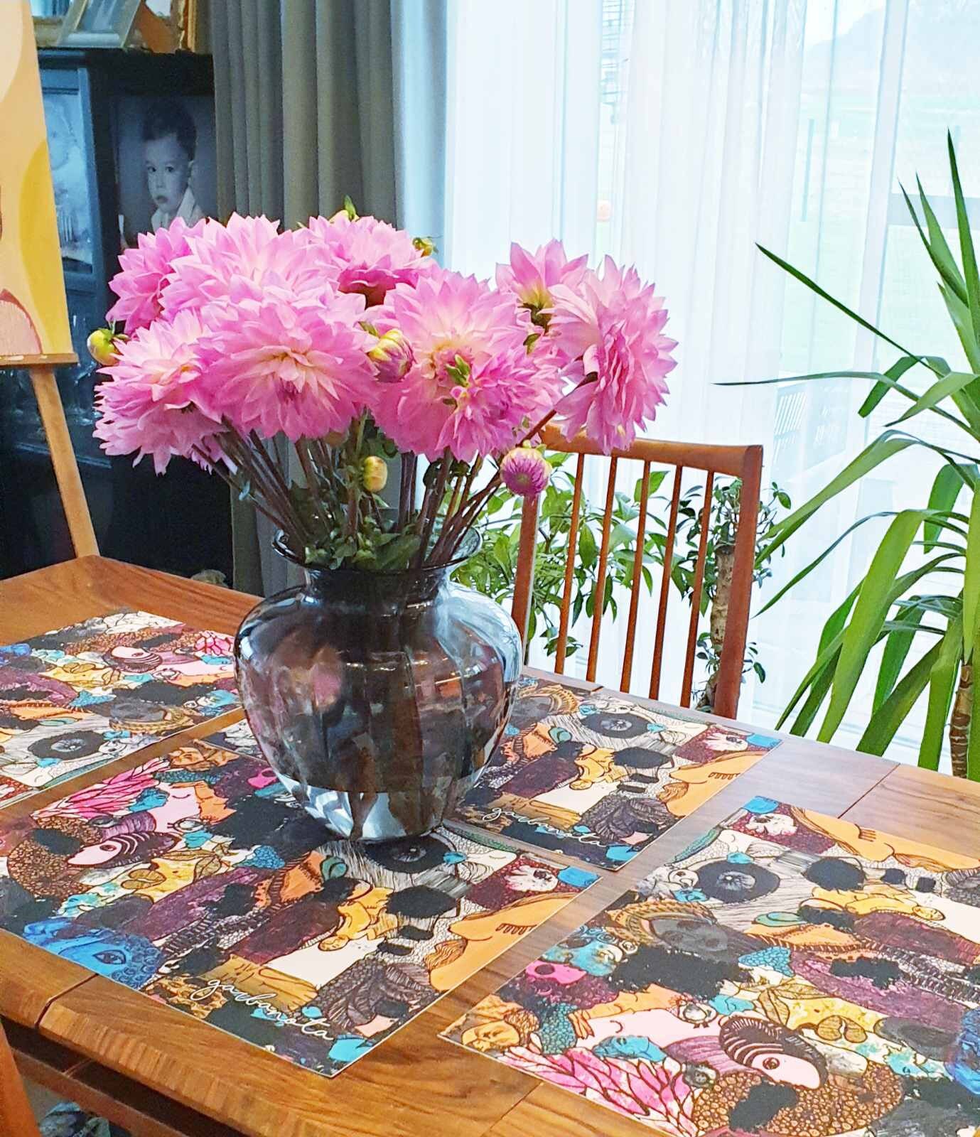 Square Placemats Dining Table Set With Bohemian Decor Sets of Etsy