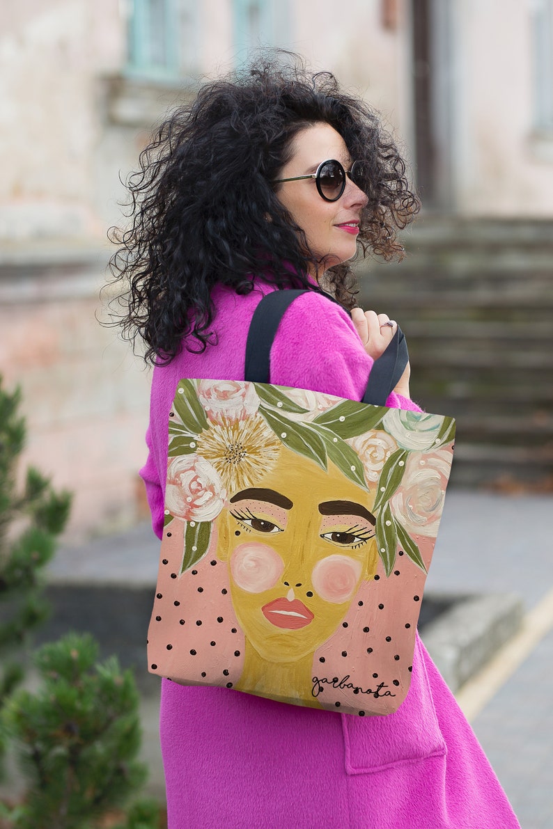 Tote bag canvas market bag vegan diaper bag