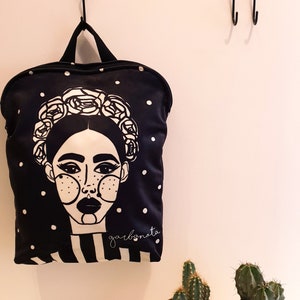 Handmade boho backpack women, custom backpack purse image 7