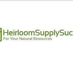 May include: Logo for Heirloom Supply Success, featuring a green leaf design within a square, with the company name and tagline "For Your Natural Resources" in green text. The logo is set against a white background.