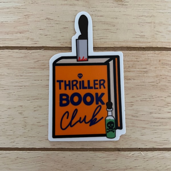 Thriller Book Sticker | Thriller Books | Bookish Sticker | Spooky Book Sticker