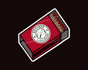 Butcher & Blackbird Matchbook Vinyl Sticker | Romance Book Decal