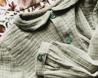 Timeless Gathered Shirt digital sewing pattern