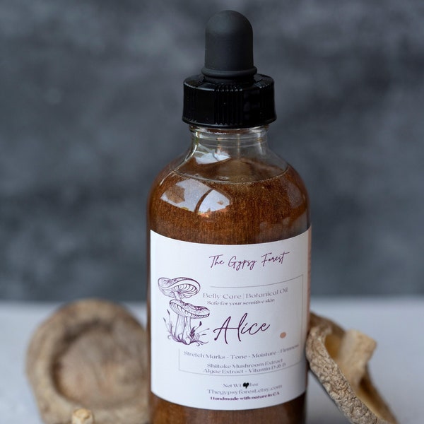 ALICE Belly Oil | Body Oil | Bronzing Oil | Shiitake Extract | Algae Extract | Dry Skin | Stretch Marks