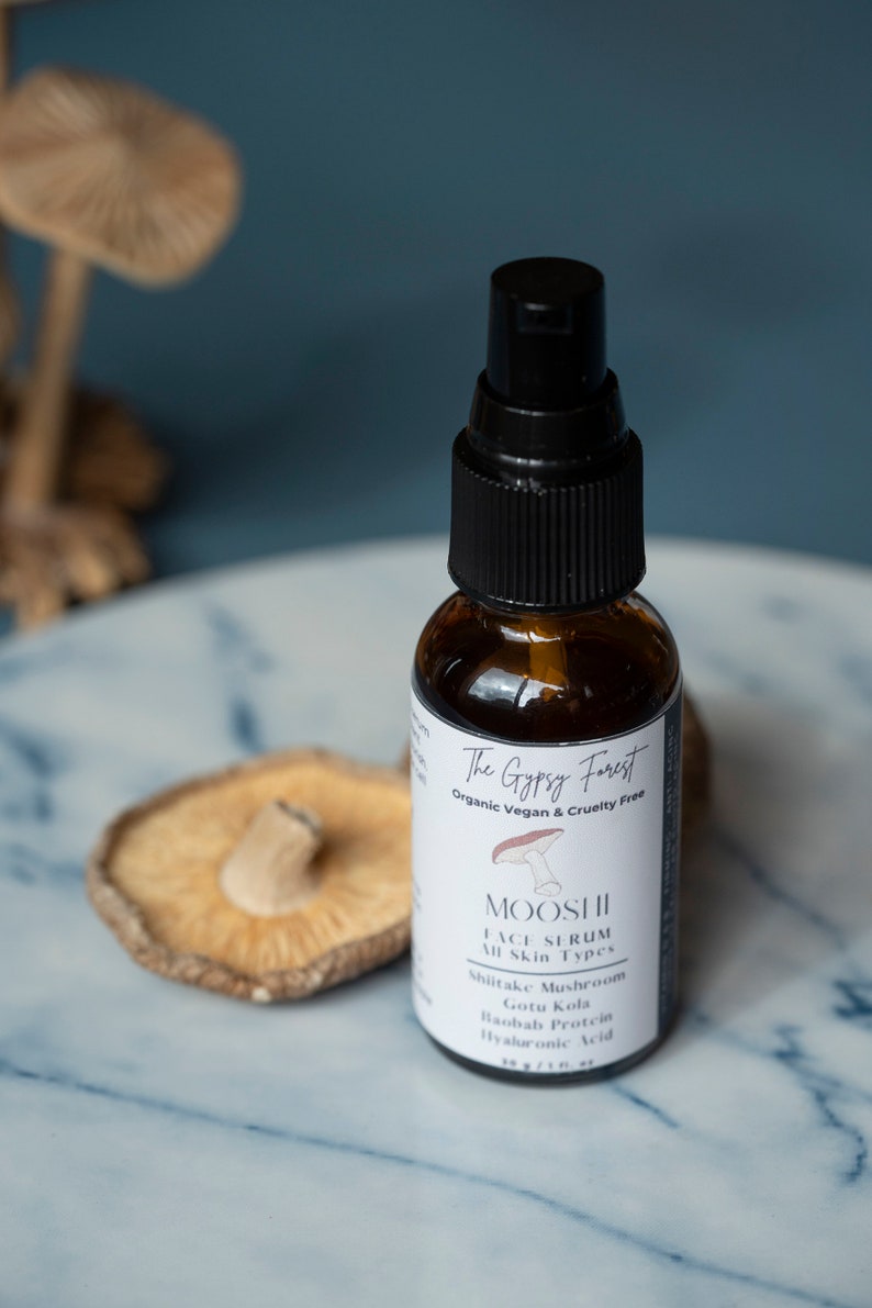 MOOSHI SERUM | Shiitake Mushroom | Firming | Vitamin D | Moisturizing image 3