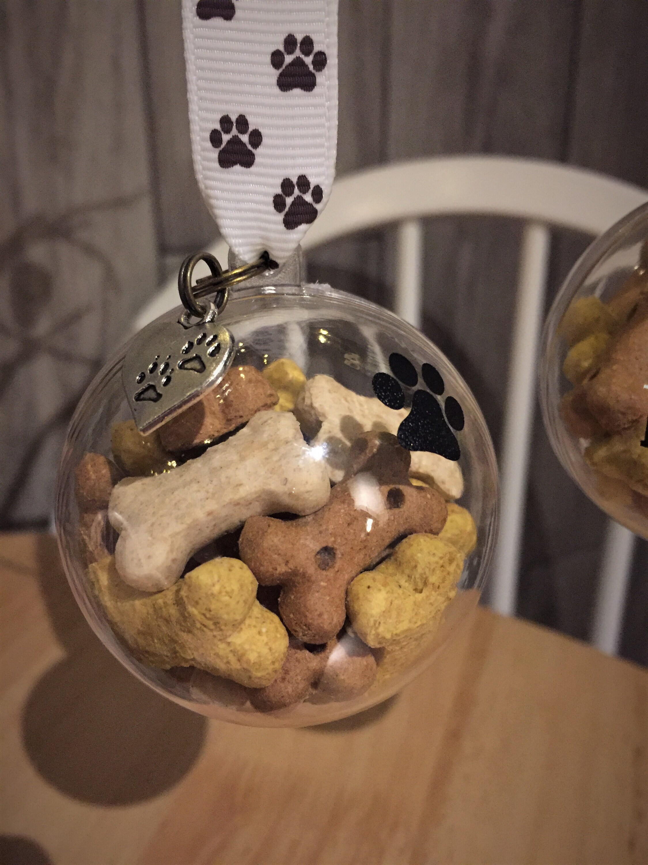 Personalised Dog Treat Bauble Etsy