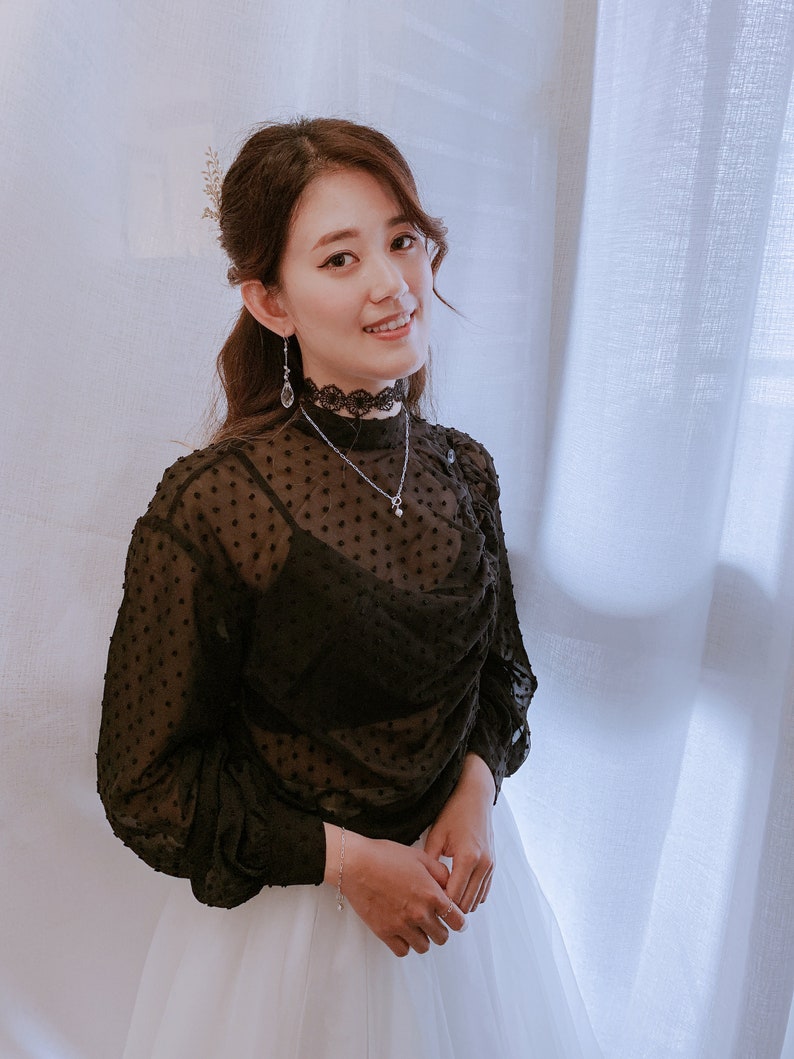 customized gift Midnight Clock Thick Black Lace Choker Necklace Vintage Gothic Victorian Style Tattoo Festival Dainty Dress Choker