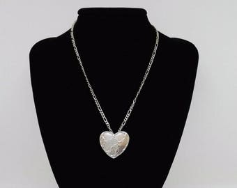 Valentine Silver Heart Pendant Gift of Love Wedding Jewellery Birthday for Her