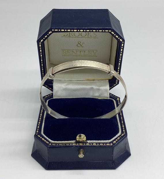 Vintage Sterling Silver Baby Bangle Christening Gift Age 18 to 24 Months Approx