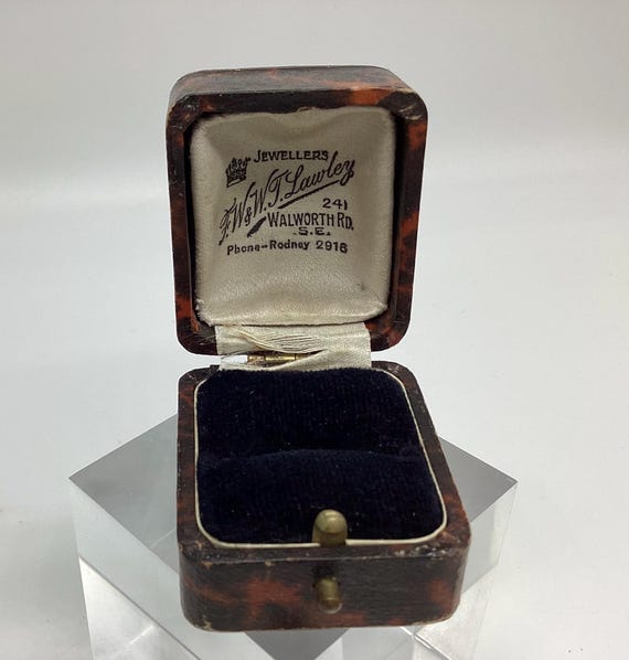 Antique Ring Box 1920s London Walworth Rd 4 Digit Telephone Number