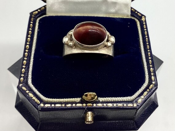 Vintage Cat's Eye Ring Full Hallmark 1971 Size O Unisex