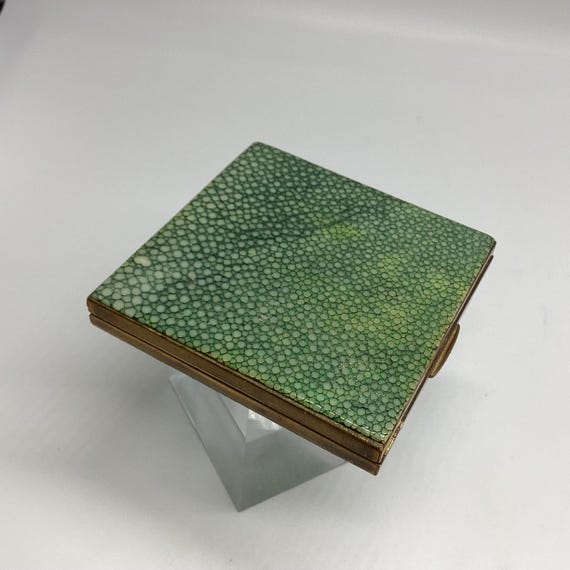 Art Deco Shagreen Compact Le Rage 1920s