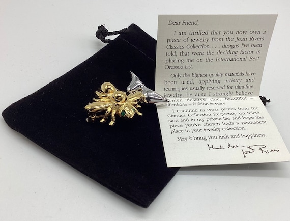 Joan Rivers Vintage Interchangeable Baby Bee Gold and Silver Inserts