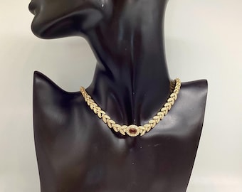 Vintage Attwood & Sawyer Snake Jewelry Set: 22ct Gold Plated