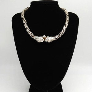 Vintage Makara Dragon Silver Chain Necklace: Hindu Ethnic Jewellery