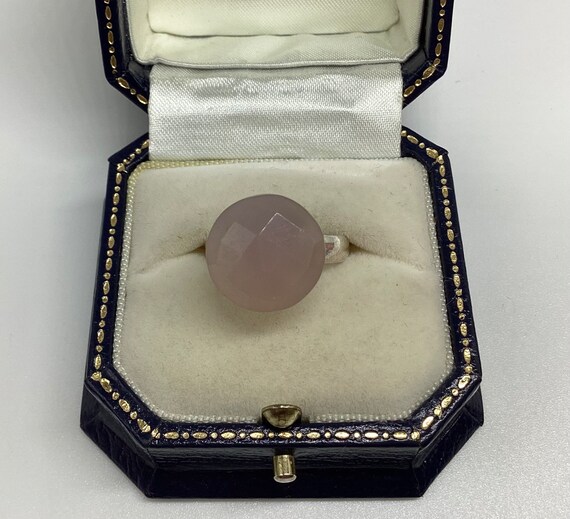 Faceted Gemstone Solid 925 Silver Ring TGGC Size UK N 1/2 Size US 6 3/4