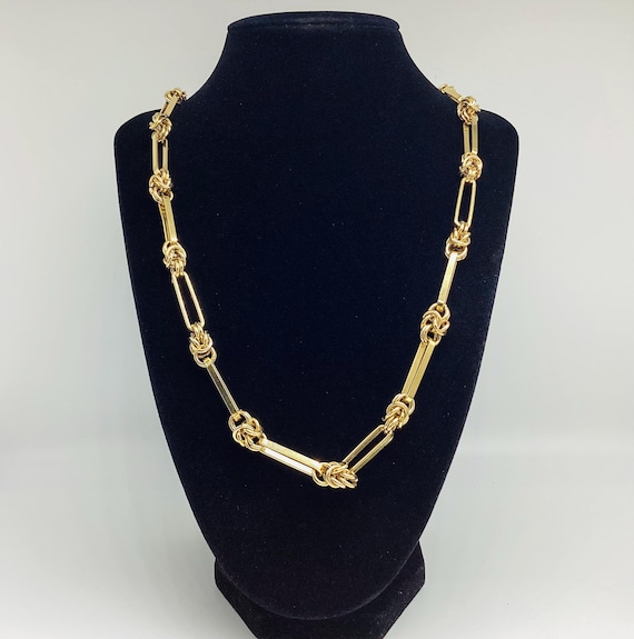 Bergdorf Goodman Chain Open Link Paperclip Gold Plated 24 inches