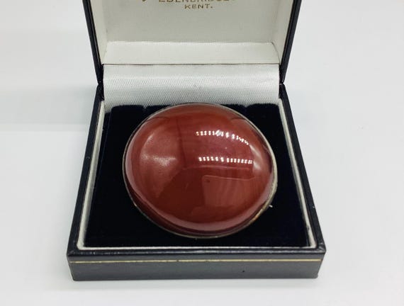 Large Victorian Carnelian Sample Brooch