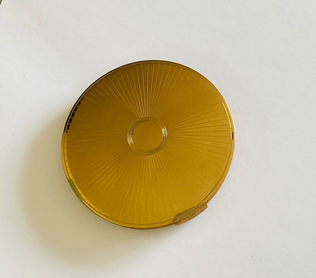 Stratton Early Machine Turned Compact C 1940 - Etsy
