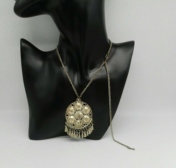 Vintage Ethnic Pendant Sparkling Silver Shimmers Festival Jewellery