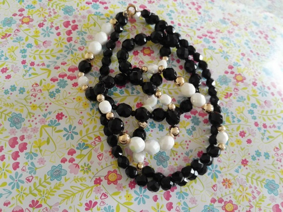 Fabulous French Jet, Crystal Pearl and Gold Bead … - image 8