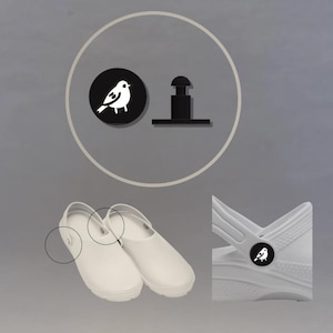 Custom Bird 4 Rivets for Shoe Strap, Fasteners ,Crocs Sandals -Shoes- Clogs- Replacement Rivets for Attaching Crocs Strap