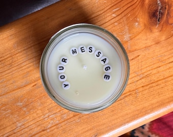 Hidden Message Candles: Personalized Gift