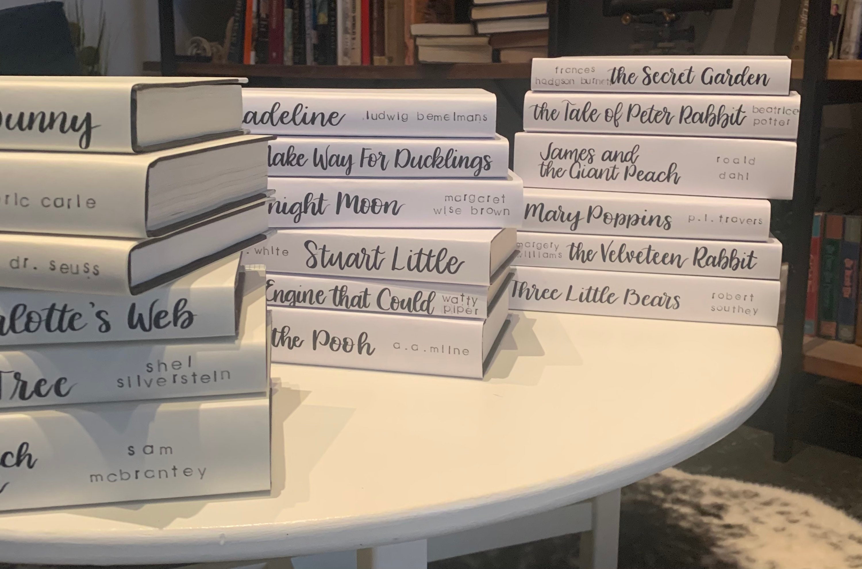 White Decorative Books/Nursery Book Decor/Designer Books/ Etsy