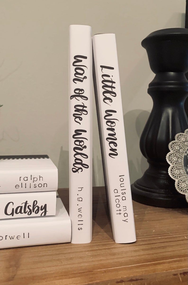 White Decorative Books/Decorative Book Set/Decorative Etsy