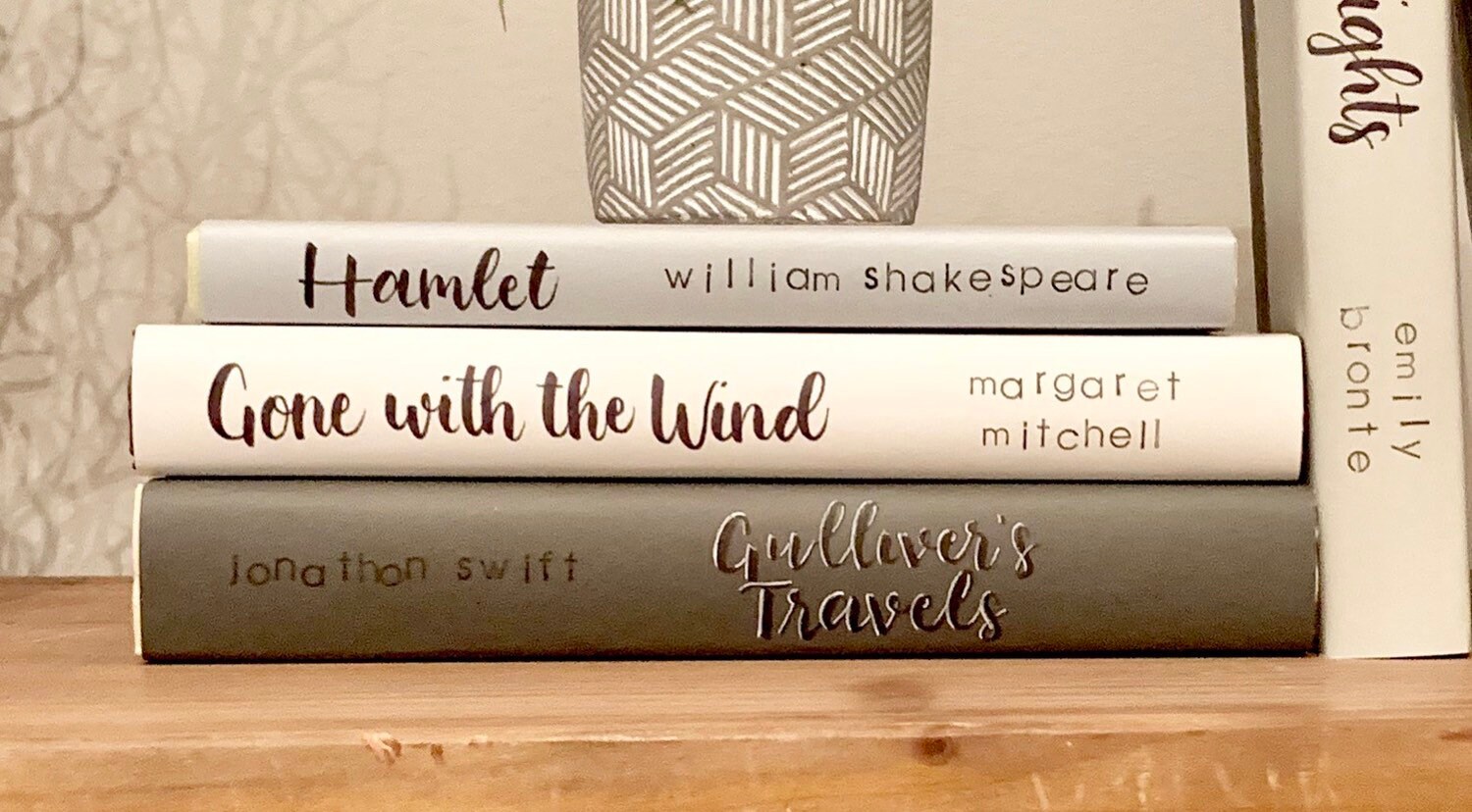 Decorative Grey Books/Designer Books/Decorative Book Etsy