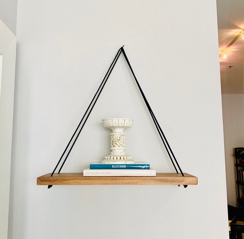 16 Hanging Wood Shelf with rope or cord Small shelves Etsy