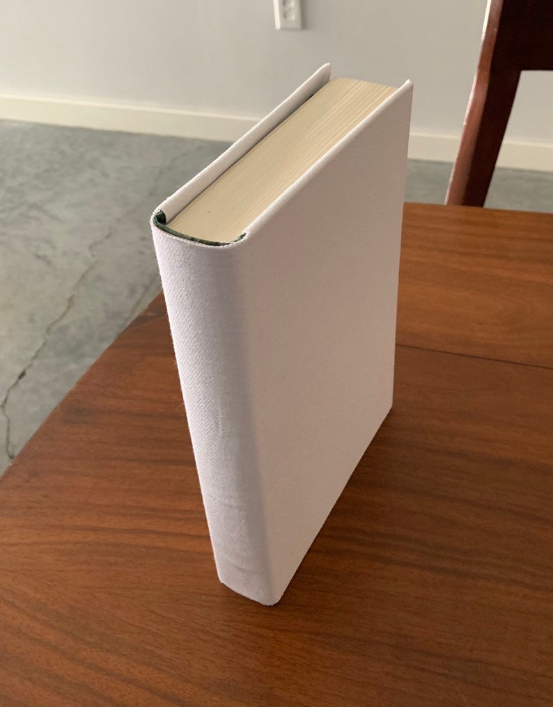 White Fabric Covered Hardback Books/white Book Decor/ Designer Etsy
