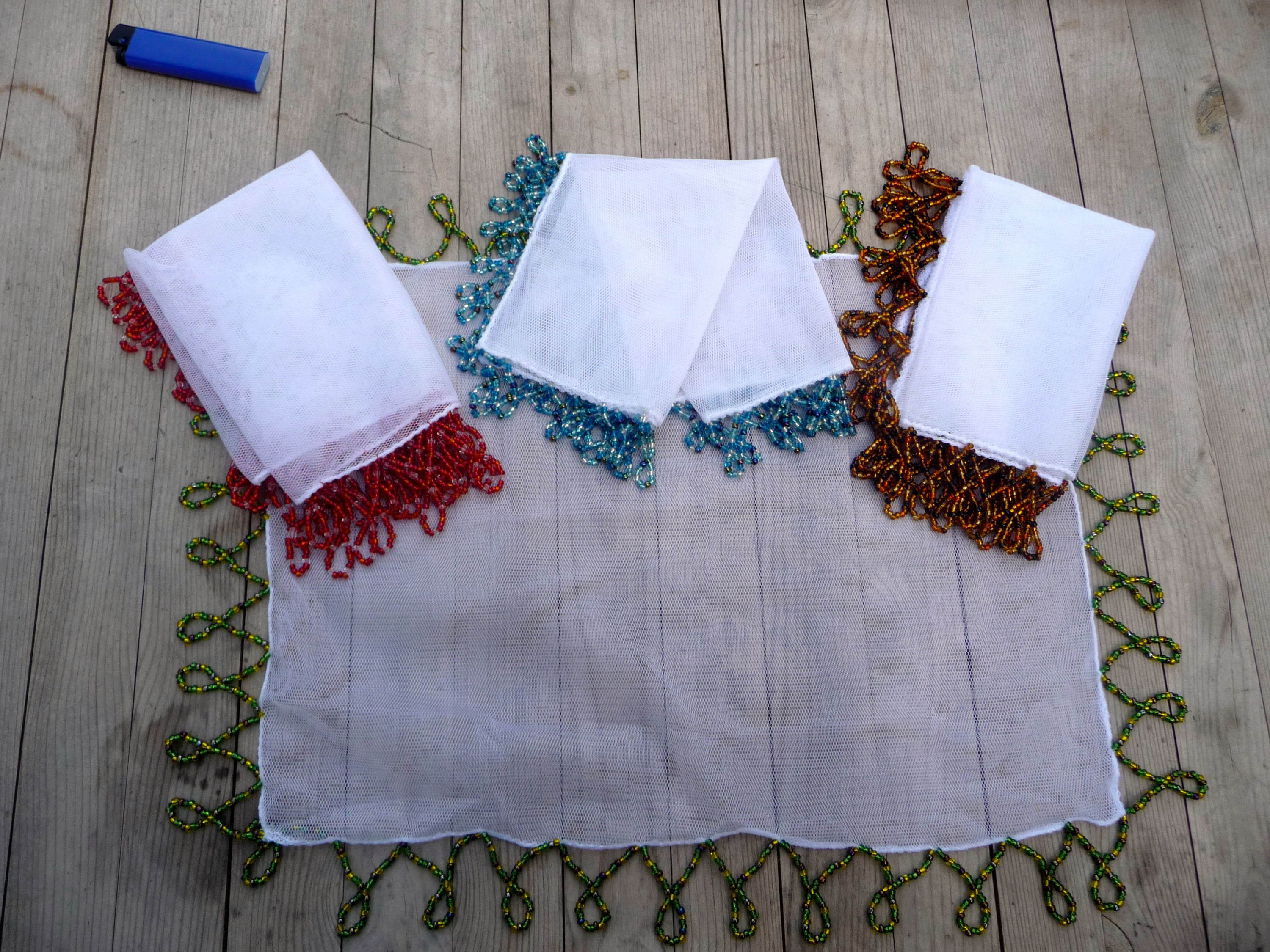 Beaded food covers handmade in South Africa as a fully Etsy