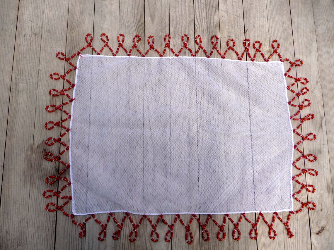 Beaded food covers handmade in South Africa as a fully Etsy