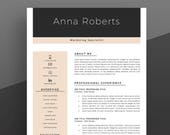 Professional Resume Template. Teacher Resume Template. Teacher CV Template. Creative Resume Template. Modern Resume. Instant Download