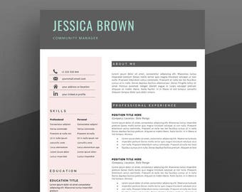 Plantilla de CURRÍCULUM Profesional. Plantilla de CURRÍCULUM moderna. Plantilla de CV creativo. Plantilla de CV profesional. CV moderno. Descarga instantánea