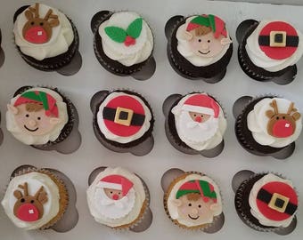 Christmas Cupcake Toppers