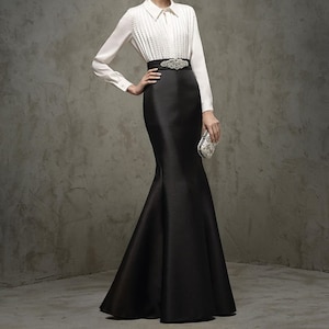 Tania skirt, floor-length silhouette, fishtail skirt, image 1