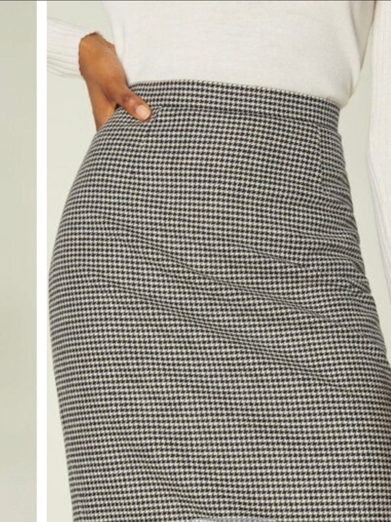 Jupe crayon pied de poule cheap