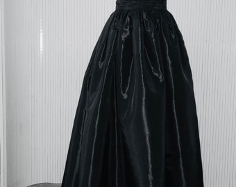 Anna taffeta long skirt, Long skirt, Evening skirt, Floor length skirt