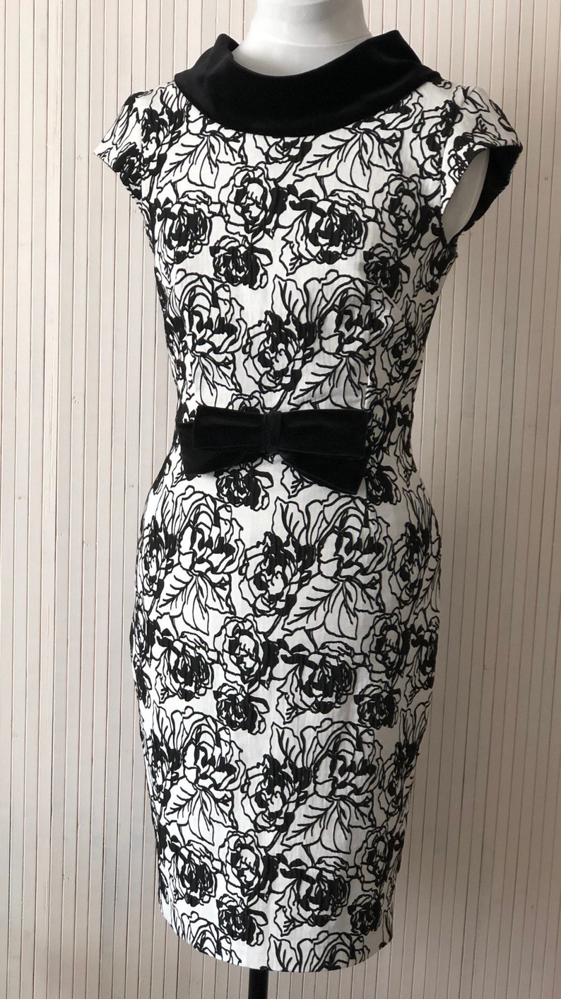 black and white sixties style dresses