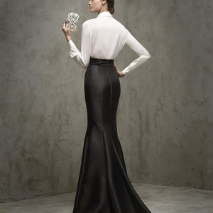 Tania skirt, floor-length silhouette, fishtail skirt, image 2