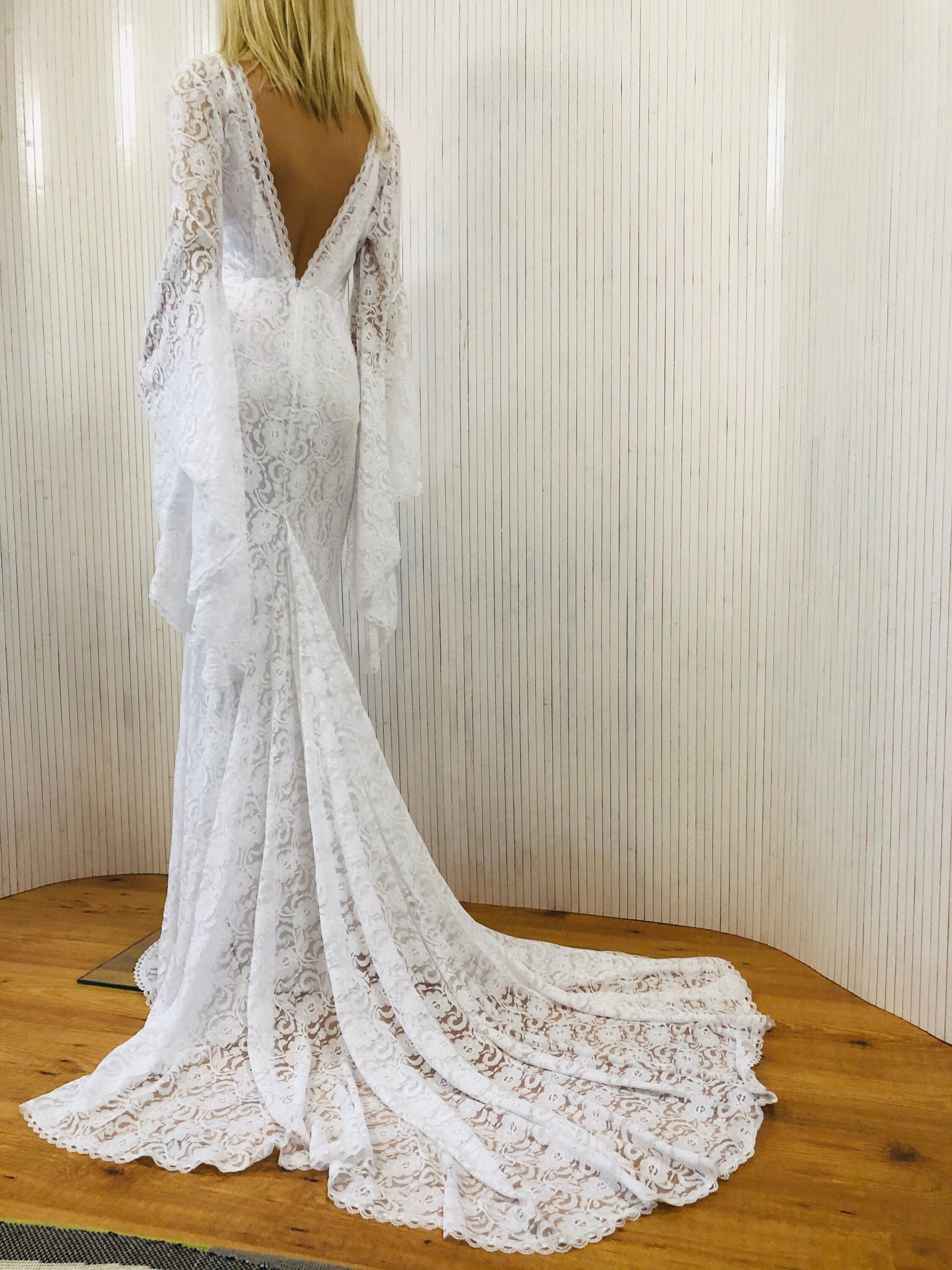 Image of Stella Gown, Wedding Dress, Boho Wedding Style, Beach Dresses