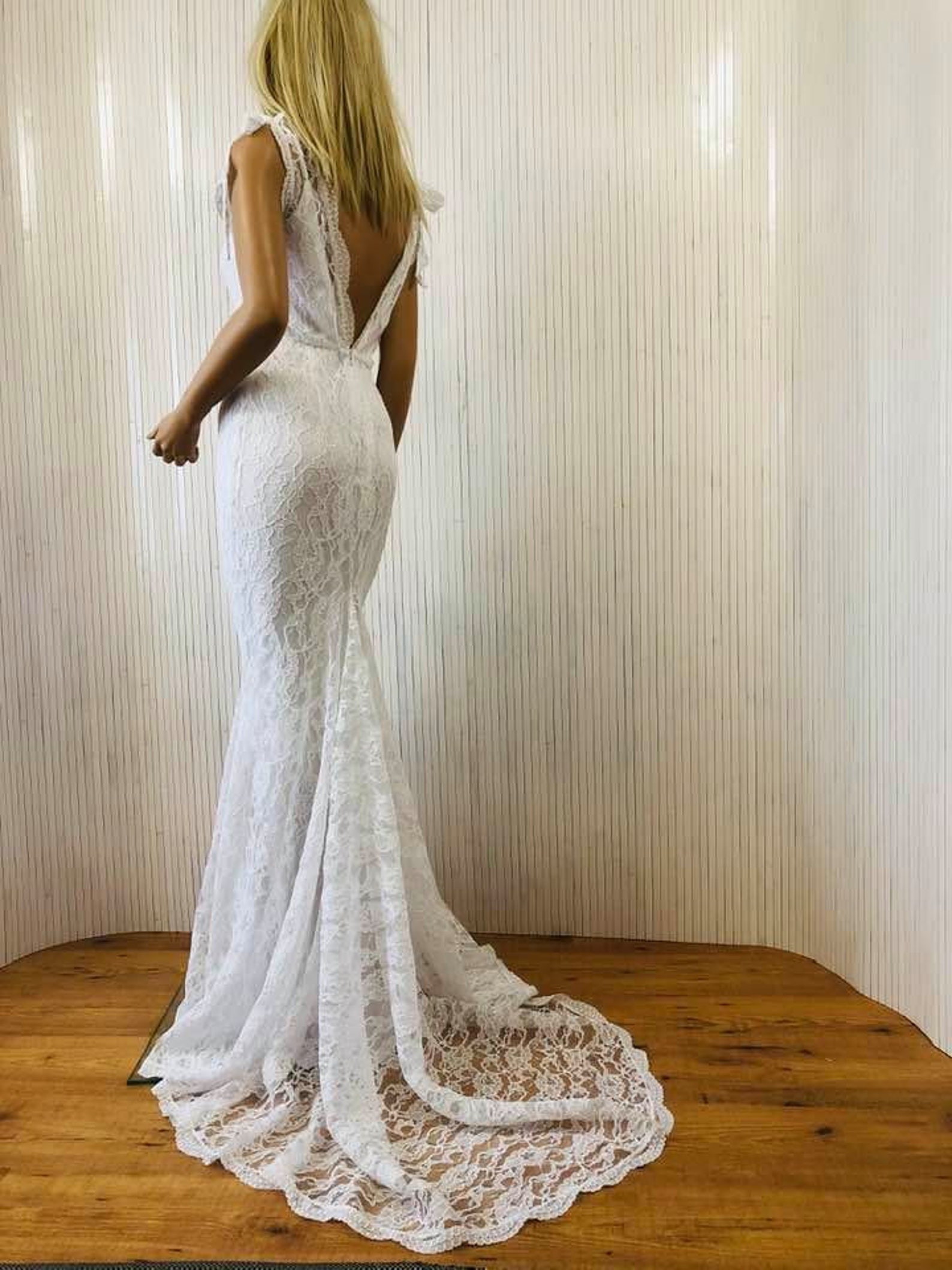 Zara Wedding Dress Sleeveless Dress Wedding Dress Fishtail Etsy UK