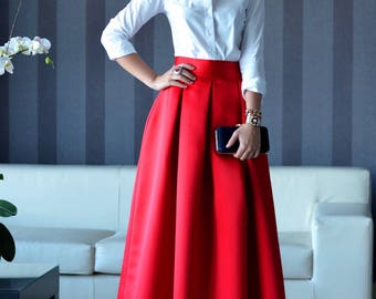 Duchess skirt floor-length