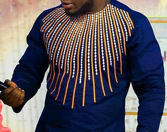 African Clothing, Men Shirt, Men Clothing, African Shirt, Embroidery, mens wear